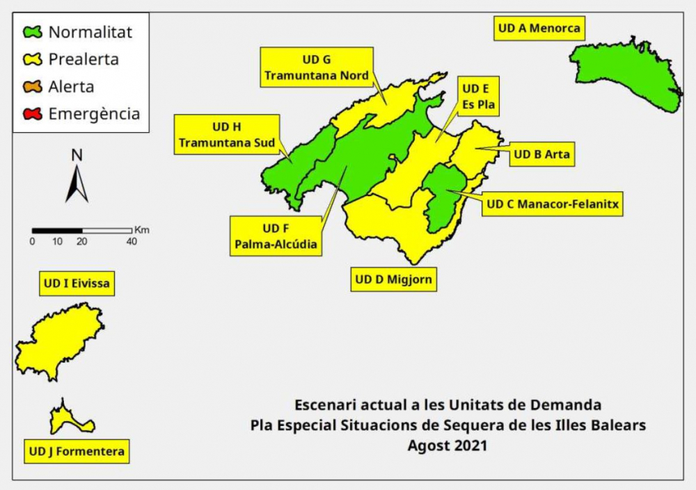 Las reservas hídricas de las Illes Balears se sitúan en el 46%