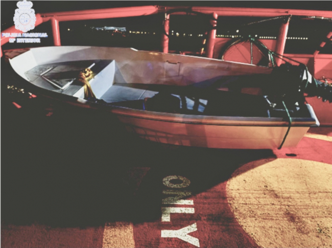 La Policía Nacional detiene a dos patrones de embarcaciones que arribaron a las pitiusas