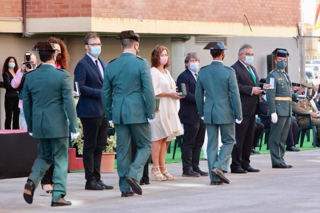 Armengol asiste al acto de celebración de la Virgen de Pilar, patrona de la Guardia Civil