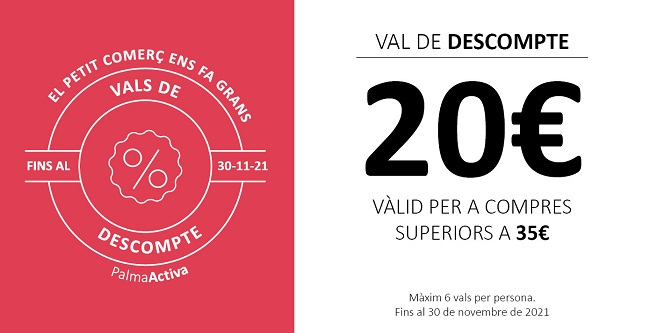 PalmaActiva lanza una campaña de 25.000 vales de compra