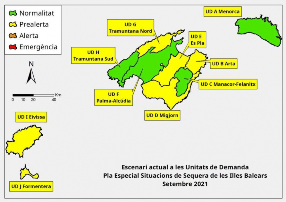 Las reservas hídricas de las Illes Balears se sitúan en el 47%