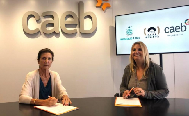 CAEB “amadrina” el proyecto “Papá Bocata”, una iniciativa de Associació 4 Illes para apoyar a las familias desfavorecidas por la pandemia