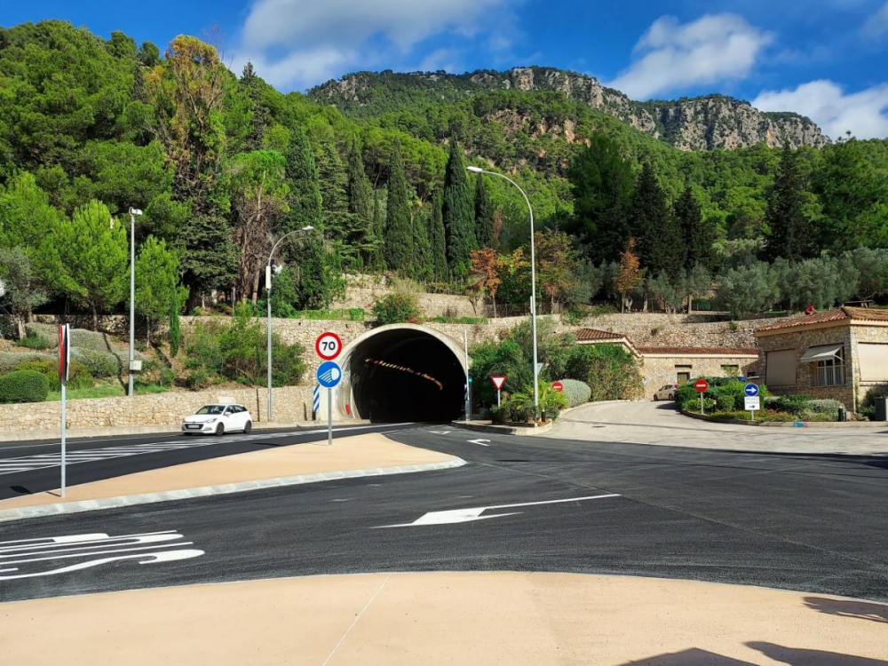 Reabierto el túnel de Sóller, que se cerró por desprendimientos