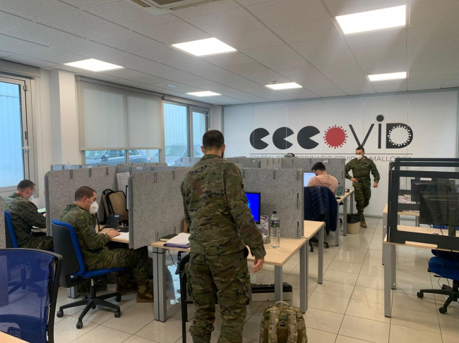 Sesenta efectivos de la Comandancia General de Baleares se incorporan a la Central de Coordinación COVID-19