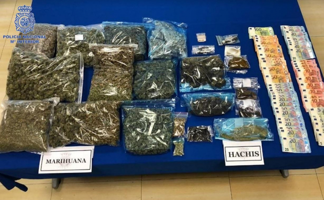 La Policía Nacional detiene a dos responsables de una asociación cannábica
