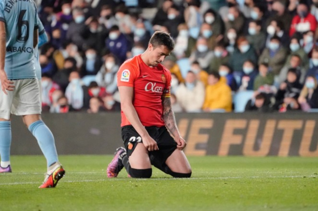 El RCD Mallorca pierde ante el Celta (4-3) y queda a dos puntos del descenso