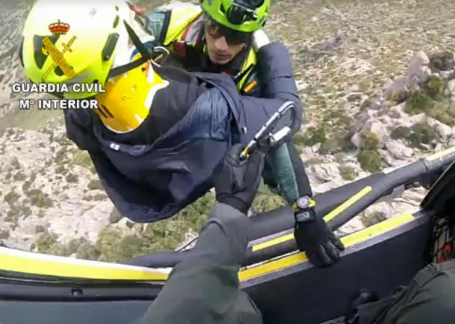 La Guardia Civil rescata a un senderista accidentado en la cresta de Cavall Bernat de
Pollença