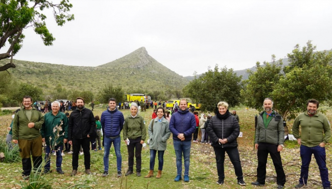 Más de 400 alumnos de la comarca de Llevant participan en la jornada forestal de Sa Duaia