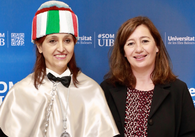 Armengol, ha asistido al acto de investidura de Helena Maleno como doctora honoris