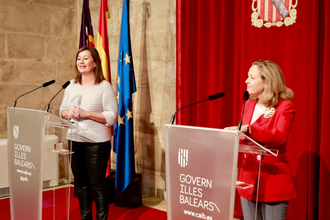 Armengol y la vicepresidenta Calviño destacan las perspectivas de recuperación de las Islas 
