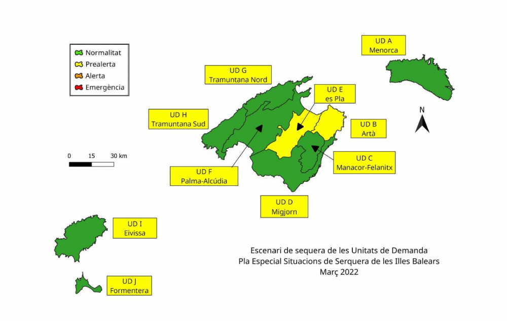 Las reservas hídricas de las Illes Balears se sitúan al 58 %
