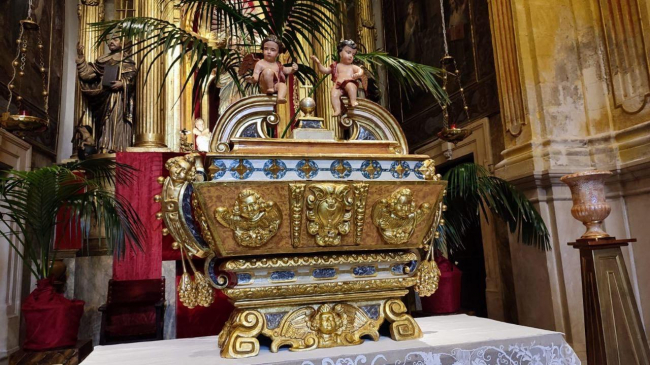 La Urna de la Casa Santa de la Parroquia de San Miquel de Felanitx luce restaurada esta Semana Santa
