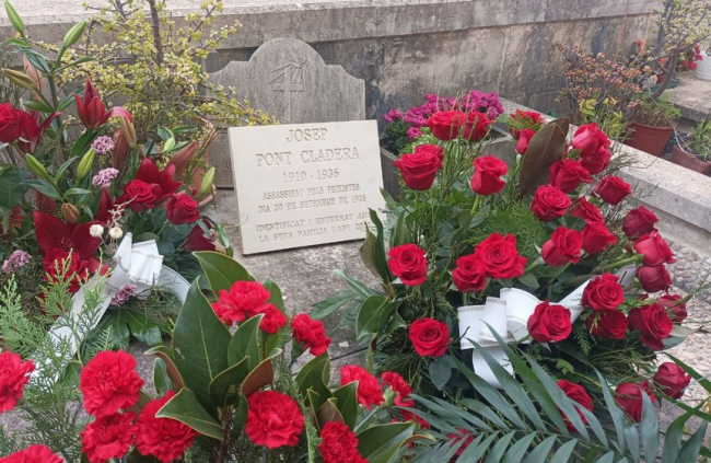 El Govern rinde homenaje a los pollencins asesinados por el franquismo Josep Pont, Miquel Marquet, Antoni Castañer y Antoni Oliver