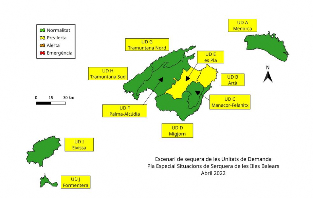 Las reservas hídricas de las Illes Balears se mantienen al 58%