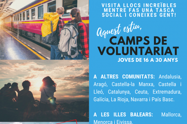 Asuntos Sociales y Deportes, a través de IBJOVE inicia las inscripciones a los campos de voluntariado juvenil