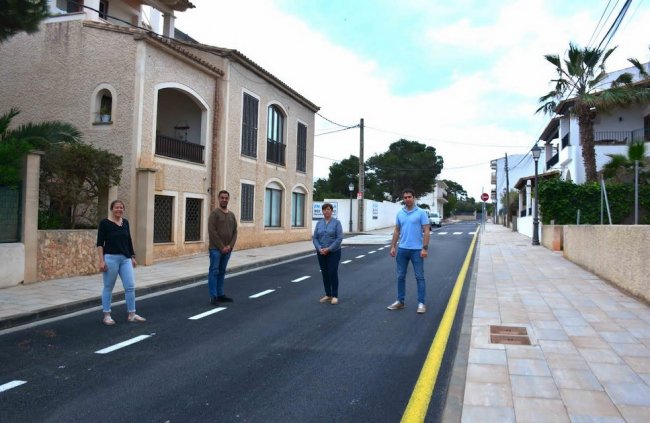 El Ayuntamiento de Santanyí
termina las obras de la calle
Marina de Cala Figuera