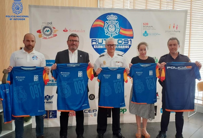 La Policía Nacional organiza la 1ª edición Kilómetros Solidarios “Ruta 091” en Palma