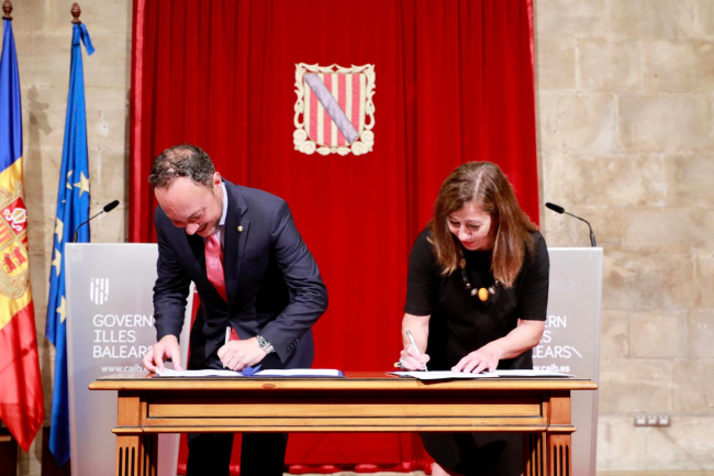 La presidenta y el jefe de gobierno de Andorra refuerzan sus relaciones en materia de sostenibilidad, turismo y vivienda