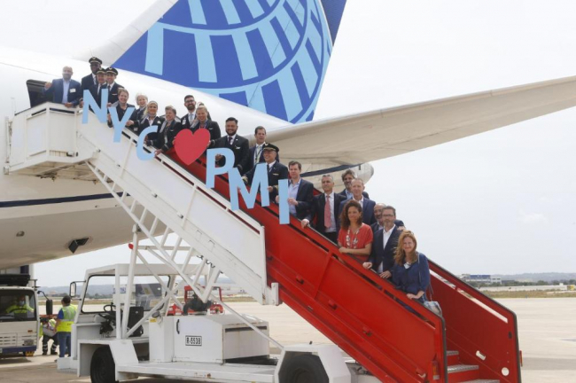 Llega a Mallorca el primer vuelo directo desde Nueva York