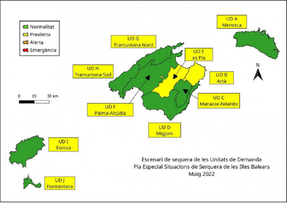 Las reservas hídricas de las Illes Balears se sitúan al 56 %