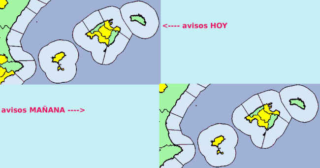 Este jueves sigue la alerta amarilla en Mallorca e Ibiza por altas temperaturas