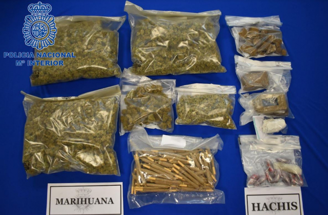La Policía Nacional ha desarticulado un club cannábico que funcionaba como punto de venta de droga
