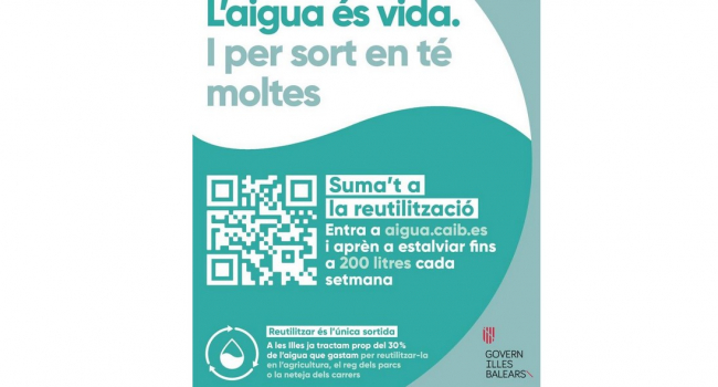 ’El agua es vida. Y por suerte tiene muchas’, una campaña para concienciar sobre la necesidad de incrementar la reutilización