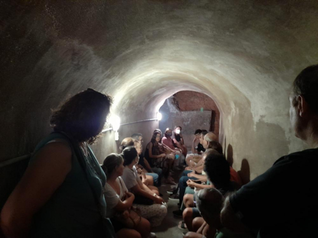 Éxit d'assitència a la visita del refugi del Palau del Consell i del Museu Es Baluard 