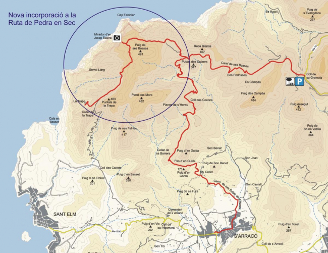 El Consell de Mallorca expropia el tramo entre la Trapa y Ses Basses y lo incorpora a la Ruta de Pedra en sec