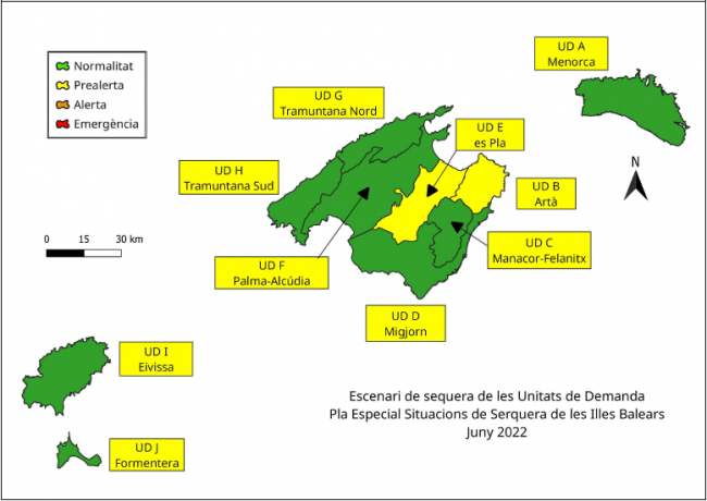 Las reservas hídricas de las Illes Balears se sitúan al 53 %