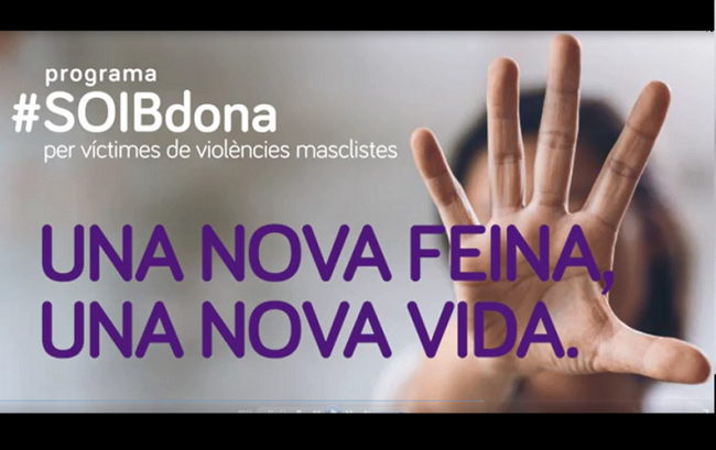 Convocatoria del programa SOIB Dona para facilitar un trabajo a las mujeres víctimas de violencia machista 