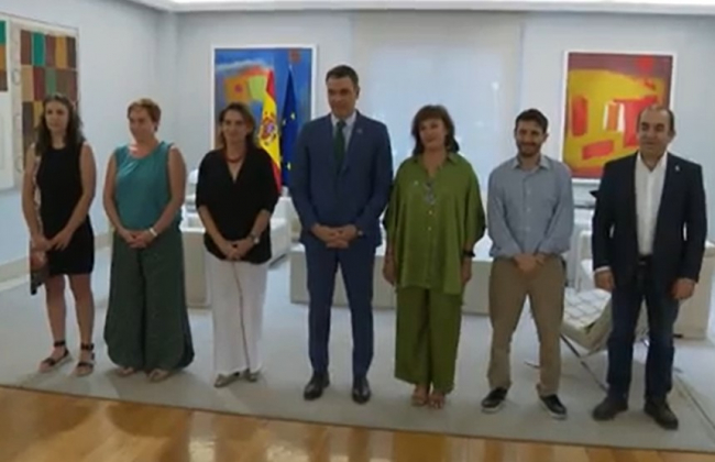 Pedro Sánchez se reúne con las cinco principales organizaciones ecologistas
