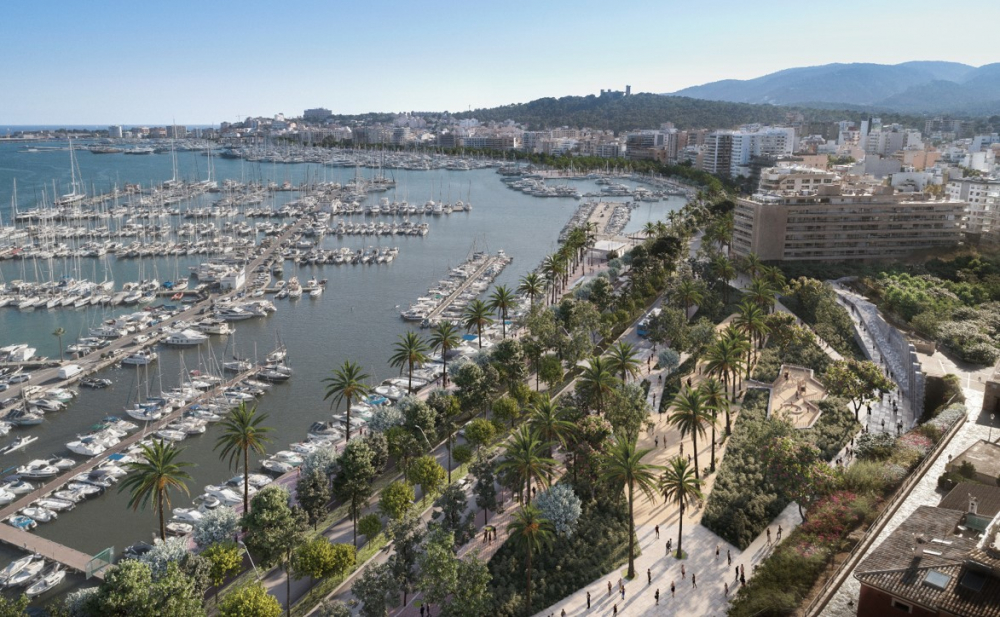 Empresarios del Passeig Marítim de Palma exigen  “ayudas económicas por las cuantiosas pérdidas” mientras duren las obras