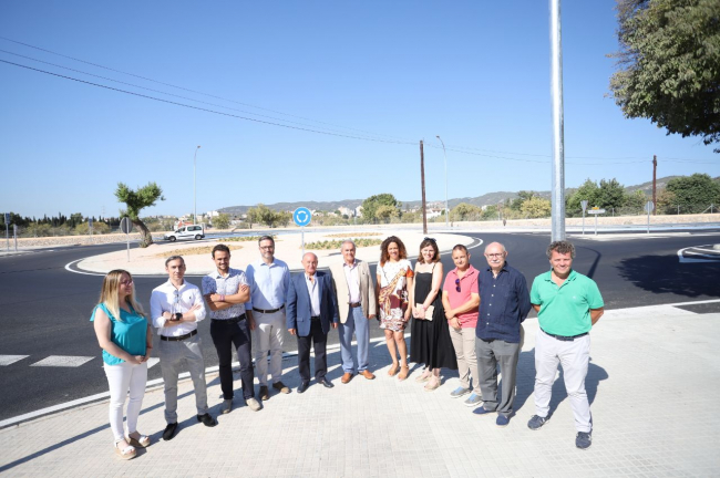 Mobilitat i Infraestructures termina las obras de la rotonda nueva del polígono de Can Valero