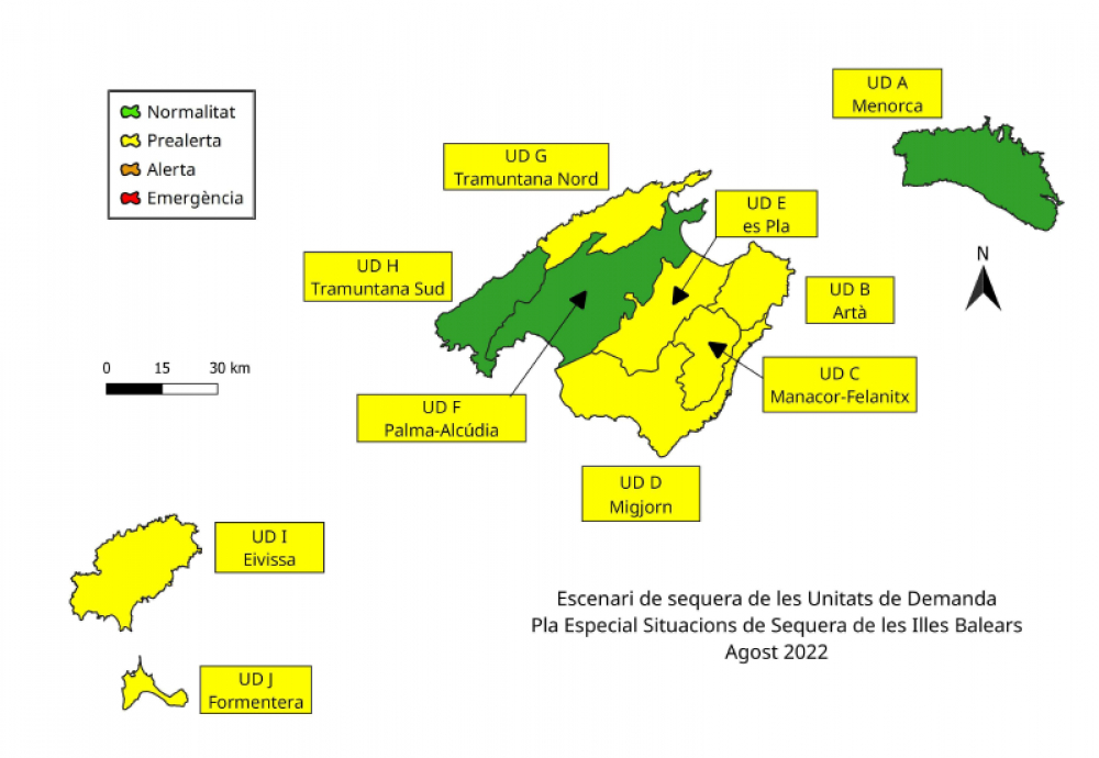 Las reservas hídricas de las Illes Balears se sitúan al 46 %