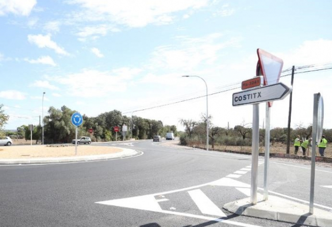 Finalizadas las obras de mejora de la carretera Inca-Sineu y construcción de la rotonda nueva en Costitx