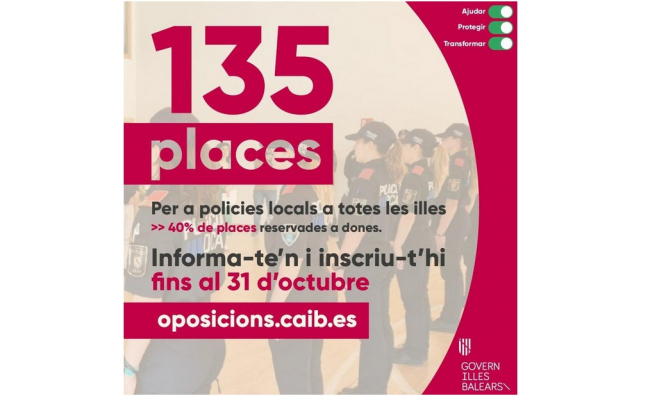 Abierto el plazo de inscripciones para el proceso unificado de oposiciones de policías locales