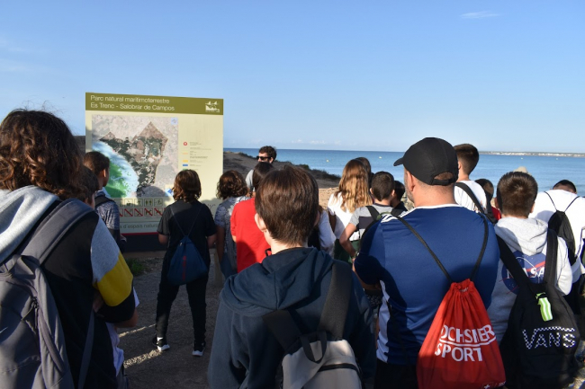 El Impuesto de Turismo Sostenible propicia la puesta en marcha del programa de educación ambiental del Parque Natural Es Trenc