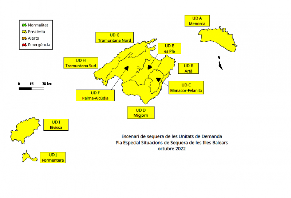 Las reservas hídricas de las Illes Balears se incrementan hasta el 48%