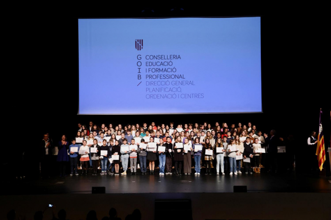 Un total de 421 alumnos de Mallorca ven reconocido su rendimiento y esfuerzo durante el curso 2021-2022