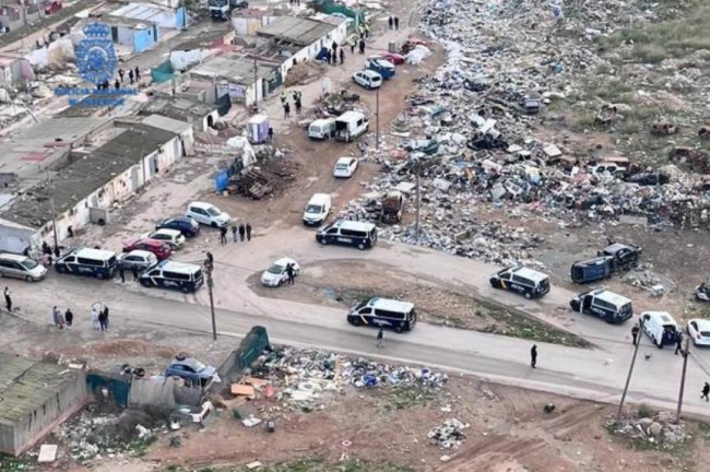 La Policía Nacional desmantela dos puntos de venta de droga en viviendas que iban a ser demolidas en Son Banya 