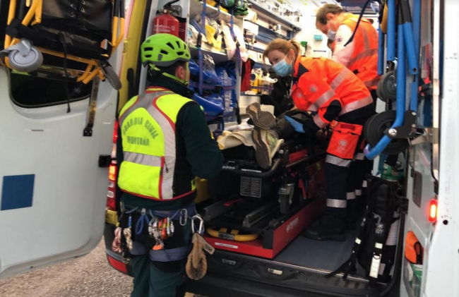 La Guardia Civil rescató ayer lunes a un senderista que sufrió un ataque de epilepsia