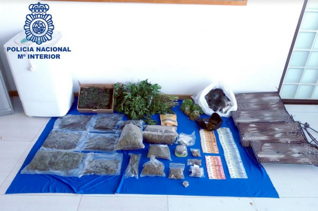 La Policía Nacional realiza una operación contra el cultivo y tráfico de cannabis en la ciudad de Ibiza