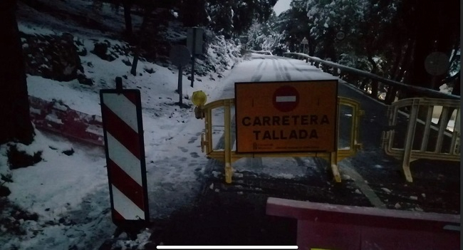 Alcaldes del PP de la Serra de Tramuntana critican la descoordinación y falta de información del Govern ante la previsión de nieve