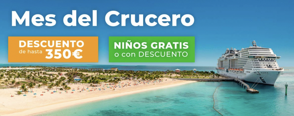 Descubre el mes del crucero en SoloCruceros: descuentos de hasta 350€