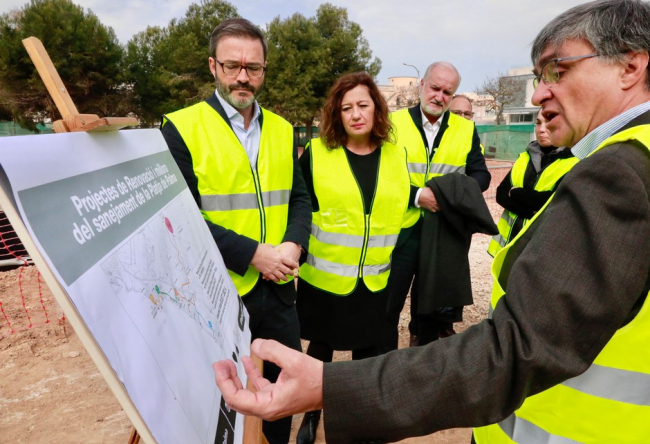 El Govern invierte casi 9 millones de euros en las obras de renovación del sistema de saneamiento de la Platja de palma