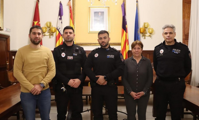 La Policía Local de Santanyí
incorpora dos nuevos agentes