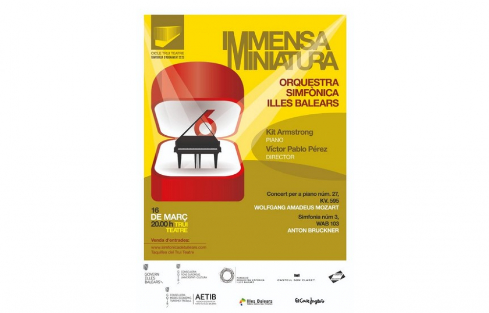 Kit Armstrong será el pianista solista del sexto concierto de la Sinfónica Illes Balears del ciclo Trui Teatre