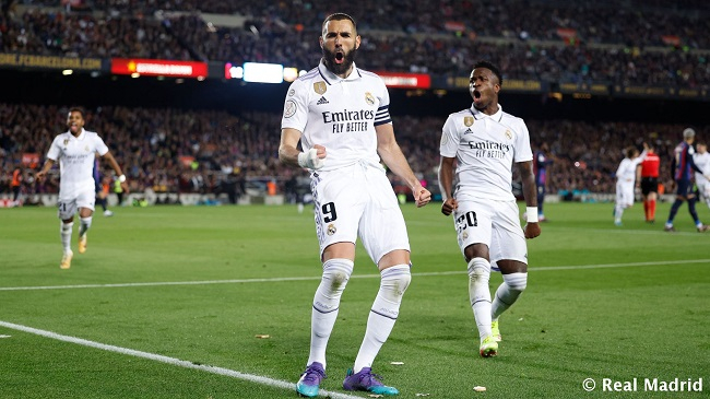 Goleada del Real Madrid en Barcelona (0-4) y a la final de Copa