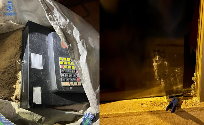 La Policía Nacional detiene a un hombre por robar en tres locales fracturando el escaparate